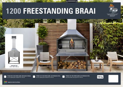 1200 Free Standing Braai A3 landscape